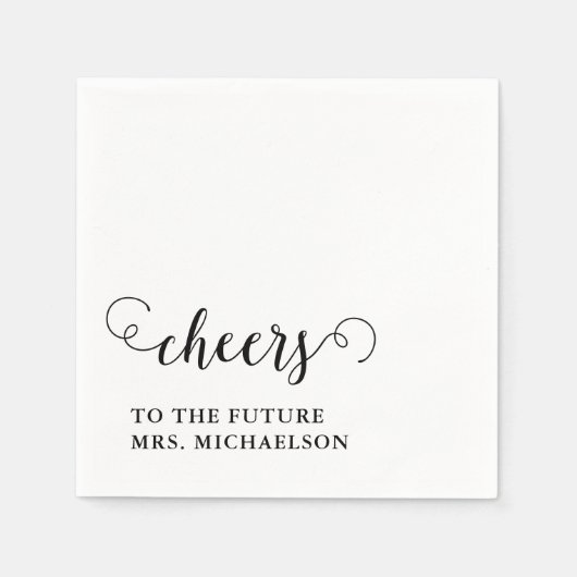 Cheers Brito be Wedding Event Serviette (Vorderseite)