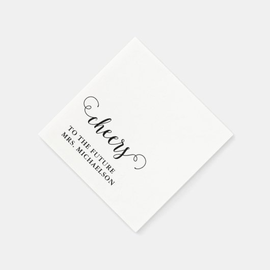 Cheers Brito be Wedding Event Serviette (Ecke)