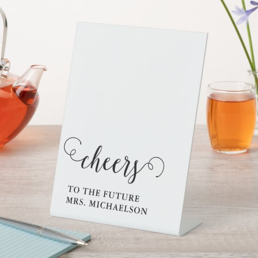 Cheers Brito be Wedding Event Sockelschild (In Situ)