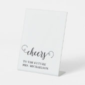 Cheers Brito be Wedding Event Sockelschild (Vorderseite)
