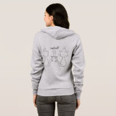Cheers Cat HOODIE2 Hoodie (Schwarz voll)