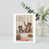 Cheers Cat, Louis Wain Postkarte (Stehend Vorderseite)