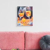 Cheers Champagne | Feierliche Glückwünsche Leinwanddruck (Insitu (Wohnzimmer))