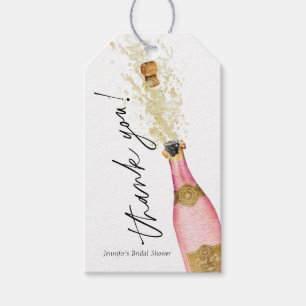 Cheers Champagne Flasche Brautparty Gefallen Geschenkanhänger