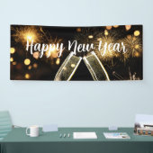 Cheers Champagne Glasses Banner (Messe)