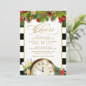 Cheers Champagne Silvester Countdown Party Einladung (Stehend Vorderseite)