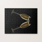 Cheers Champagne Weihnachten Neue Jahre Puzzle (Horizontal)