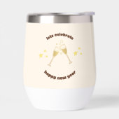 Cheers Champagner Gläser Neue Jahre Nachricht (Links)