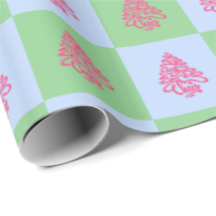 CHEERS CHRISTMAS BÄUME 3-GIFTIGE WRAP-PAPIER GESCHENKPAPIER