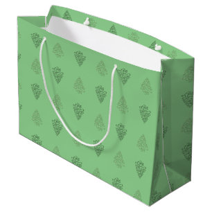 CHEERS CHRISTMAS TREES-6-GIFT BAG L GROßE GESCHENKTÜTE