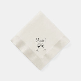 Cheers Cocktail Party Napkins Serviette
