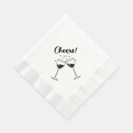 Cheers Cocktail Party Serviette