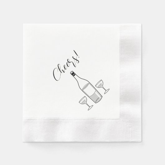 Cheers Cocktail Party Serviette (Vorderseite)