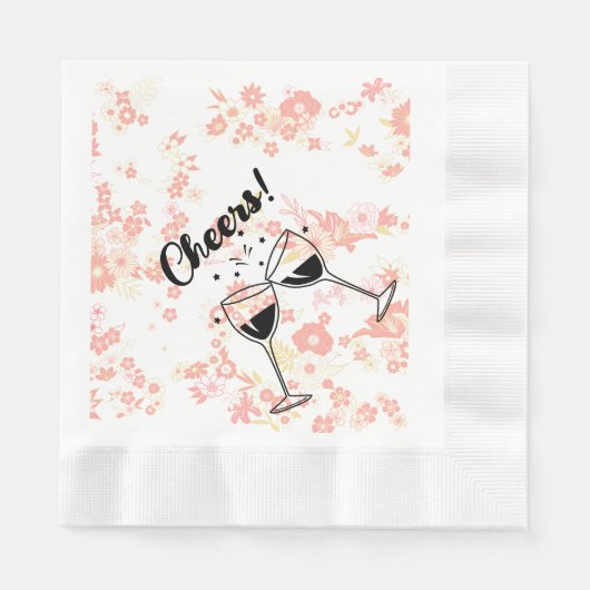 Cheers Cocktail Party Serviette (Vorderseite)