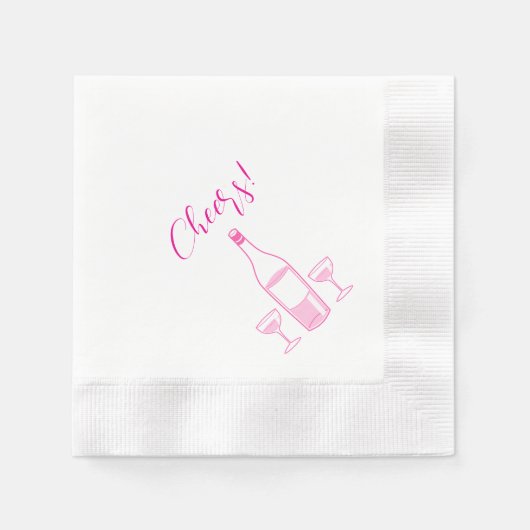 Cheers Cocktail Party Serviette (Vorderseite)