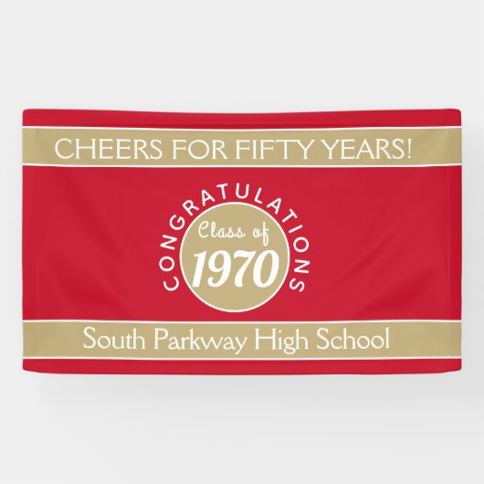 CHEERS CUSTOM 50 Yr Wiedersehen-Banner Banner (Horizontal)