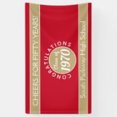 CHEERS CUSTOM 50 Yr Wiedersehen-Banner Banner (Vertikal)