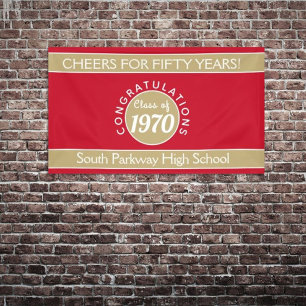 CHEERS CUSTOM 50 Yr Wiedersehen-Banner Banner