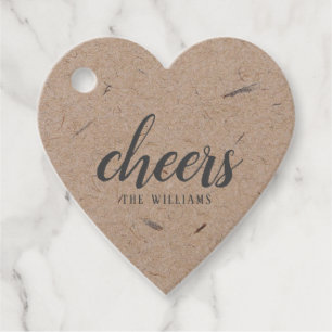 Cheers Custom Holiday Weihnachtsaufkleber oder Lab Geschenkanhänger