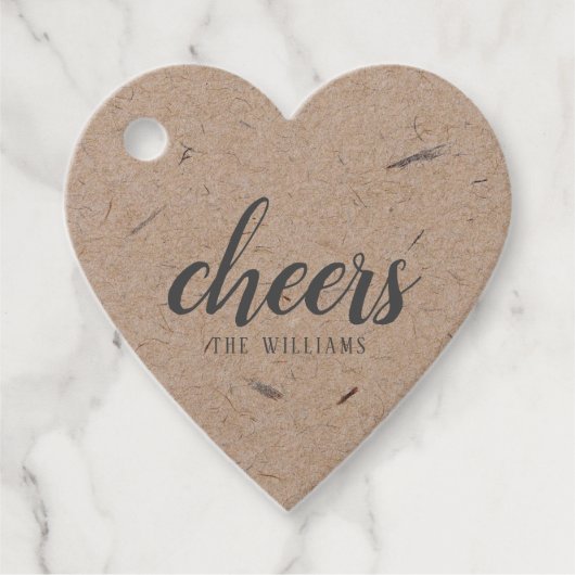 Cheers Custom Holiday Weihnachtsaufkleber oder Lab Geschenkanhänger (Vorderseite)