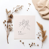 Cheers Cute White Minimalist Wedding Serviette
