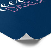 Cheers Darling Bar Cart Art Poster (Ecke)