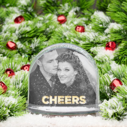 Cheers Double Photo Schneekugeln (Weihnachten)