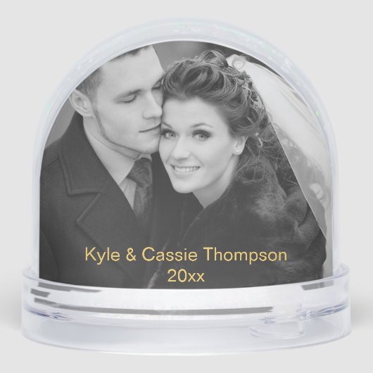 Cheers Double Photo Schneekugeln (Rückseite)
