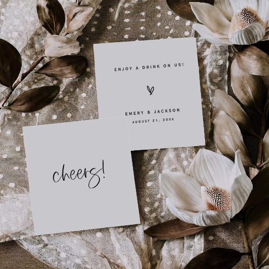 CHEERS Drink Ticket Drink Token Card Empfang Bar Begleitkarte