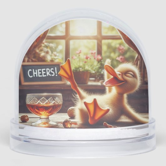 CHEERS Duck Schneekugeln (Vorderseite)