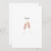 Cheers! Einladung zum Feiern (Vorne/Hinten)