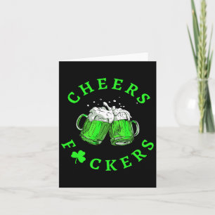 Cheers Ers St Patricks Day Männer Frauen Bier trin Karte