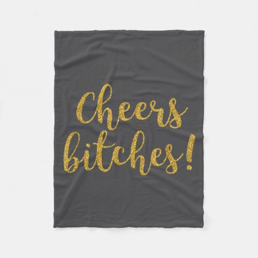 Cheers Es Happy New Year Celebration New Years Eve Fleecedecke (Vorderseite)