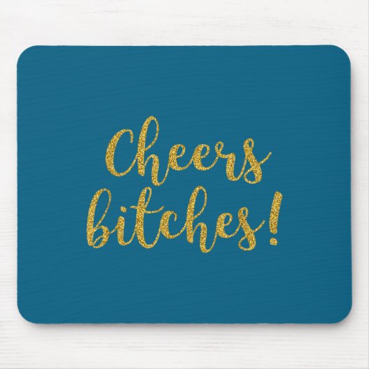 Cheers Es Happy New Year Celebration New Years Eve Mousepad (Vorne)