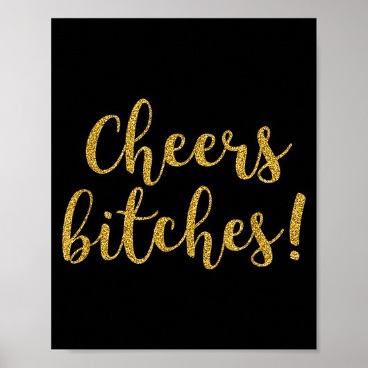 Cheers Es Happy New Year Celebration New Years Eve Poster (Vorne)