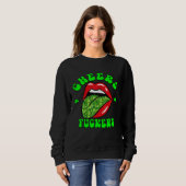 Cheers F ckers St Patricks Day Lips Beer Drinking  Sweatshirt (Vorne ganz)