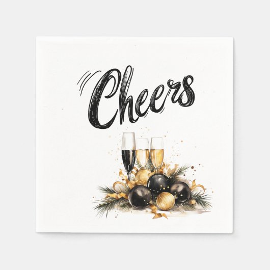 "Cheers" Feier Napkins Serviette (Vorderseite)