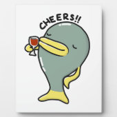 Cheers Fish Tabletop Plaque mit Easel Fotoplatte (Vorderseite)