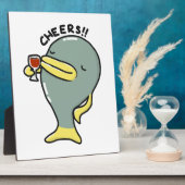 Cheers Fish Tabletop Plaque mit Easel Fotoplatte (Seite)