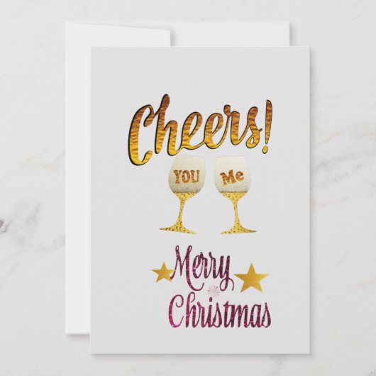 Cheers Flat Card Feiertagskarte (Vorderseite)