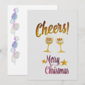 Cheers Flat Card Feiertagskarte (Vorne/Hinten)