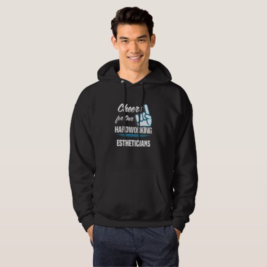 Cheers for Our Hardworking Estheticians Party Skin Hoodie (Vorne ganz)