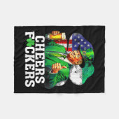 Cheers Forers St Patricks Day Funny Beer Drinks Fleecedecke (Vorderseite (Horizontal))