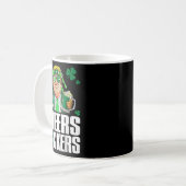 Cheers Forers St Patricks Day Funny Beer Drinks Kaffeetasse (Vorderseite Links)
