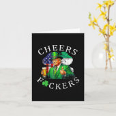 Cheers Forers St Patricks Day Funny Beer Drinks Karte (Gelbe Blume)