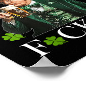 Cheers Forers St Patricks Day Funny Beer Drinks Poster (Ecke)