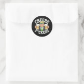 Cheers Forers St Patricks Day Funny Beer Drinks Runder Aufkleber (Tasche)