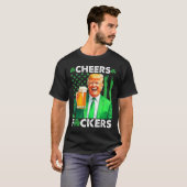 Cheers Forers St Patricks Day Funny Beer Drinks T-Shirt (Vorne ganz)