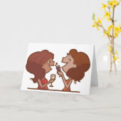 Cheers - Freundinnen Karte (Gelbe Blume)