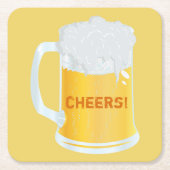 Cheers Frothy Pint Stein of Beer Bar Untersetzer (Vorderseite)